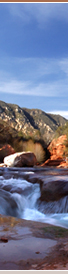 Canyon hiking trails in red rock country