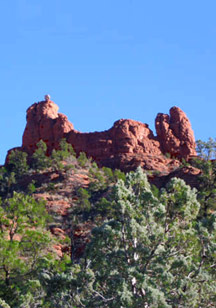Legendary Snoopy Rock formation in Sedona, AZ